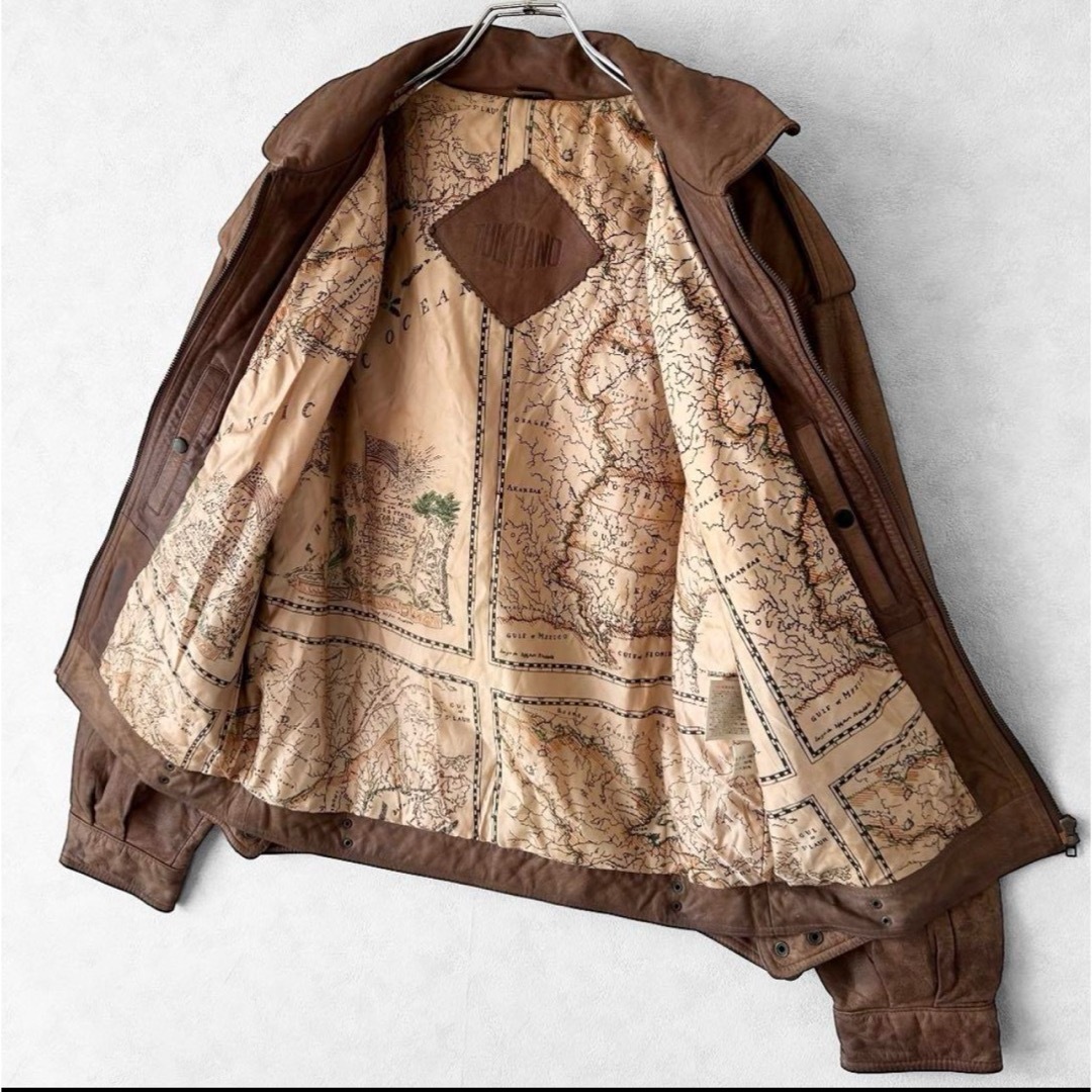 VINTAGE - 90s vintage A2 G1 本革 型押し 革ジャン レザージャケット