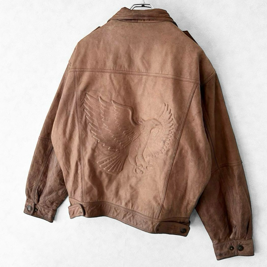 VINTAGE - 90s vintage A2 G1 本革 型押し 革ジャン レザージャケット