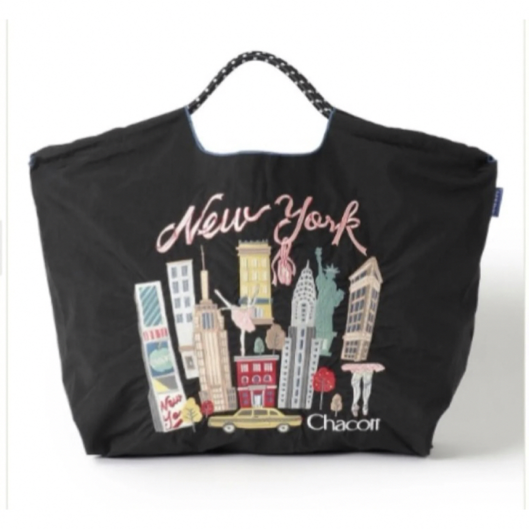 CHACOTT - チャコット ボールアンドチェーン ニューヨーク柄 ブラック