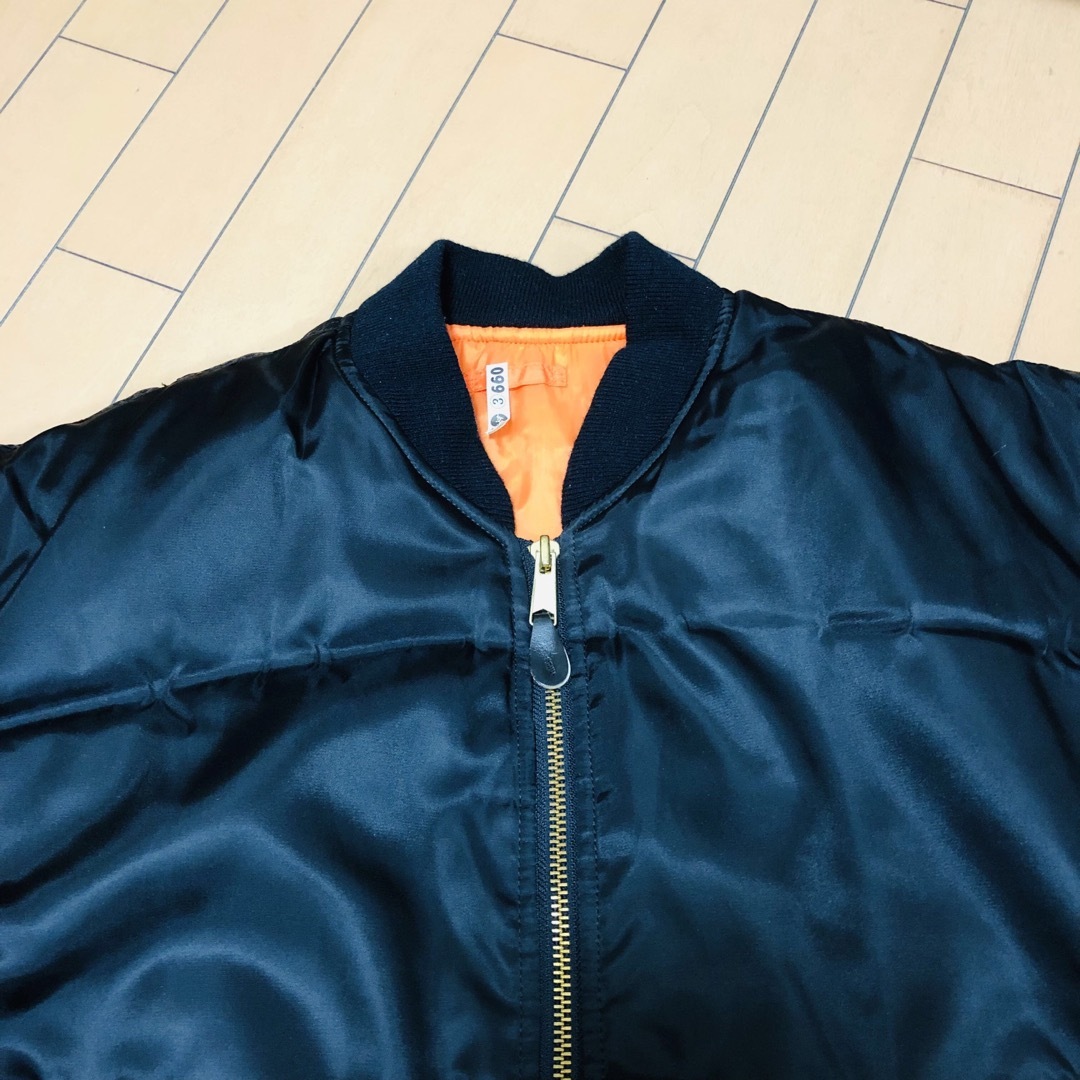 UNIQLO - ユニクロMA1フライトジャケットヴィンテージ紺タグLの通販 by