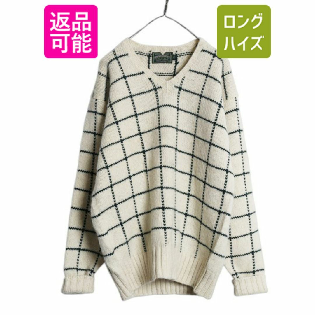 Ralph Lauren - 80s ポロカントリー ラルフローレン チェック ウール
