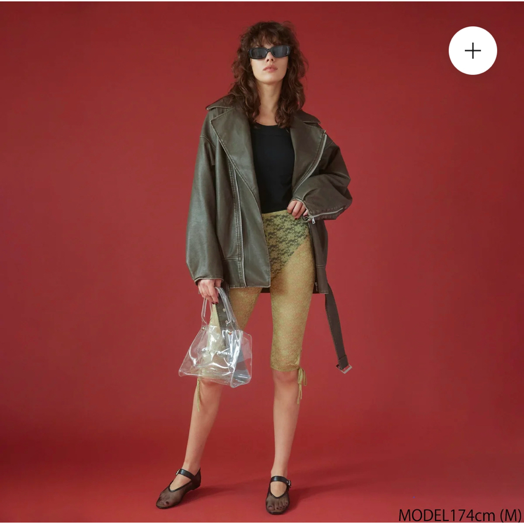 SeaRoomlynn - Vintage wash ECOレザーキルティングライダースの通販