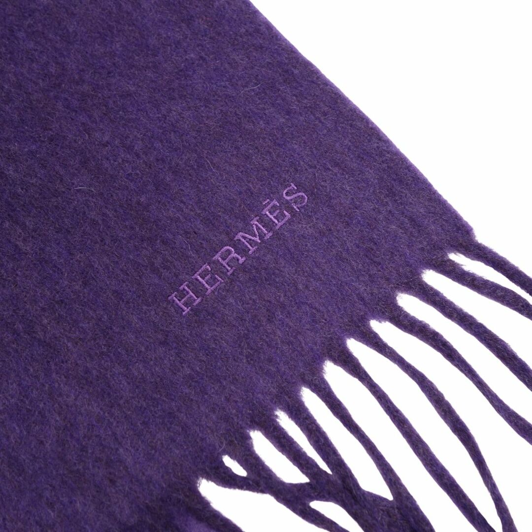 HERMES - 美品 エルメス HERMES マフラー ストール フリンジ カシミヤ