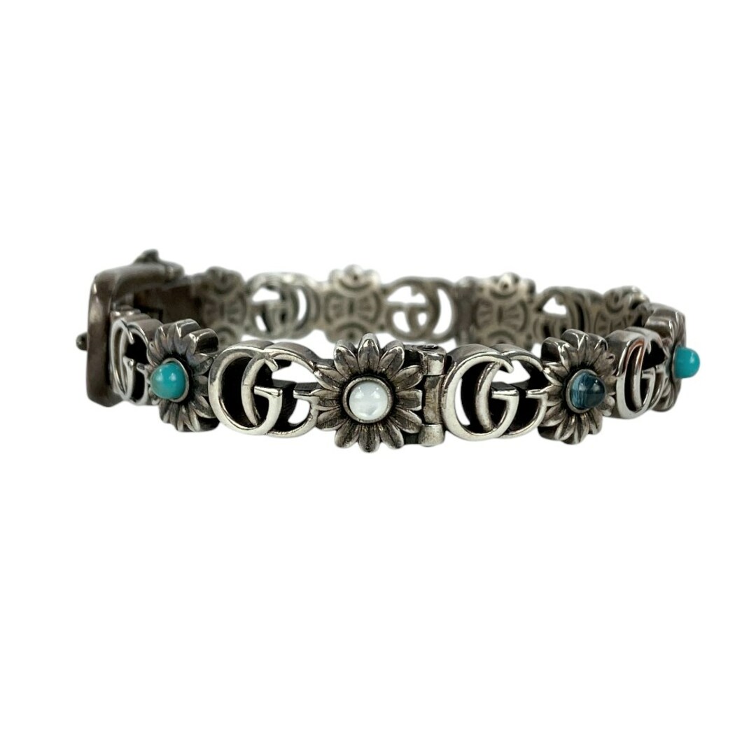 GUCCI - □新同□ グッチ フラワー ブレス ターコイズ ブレスレット