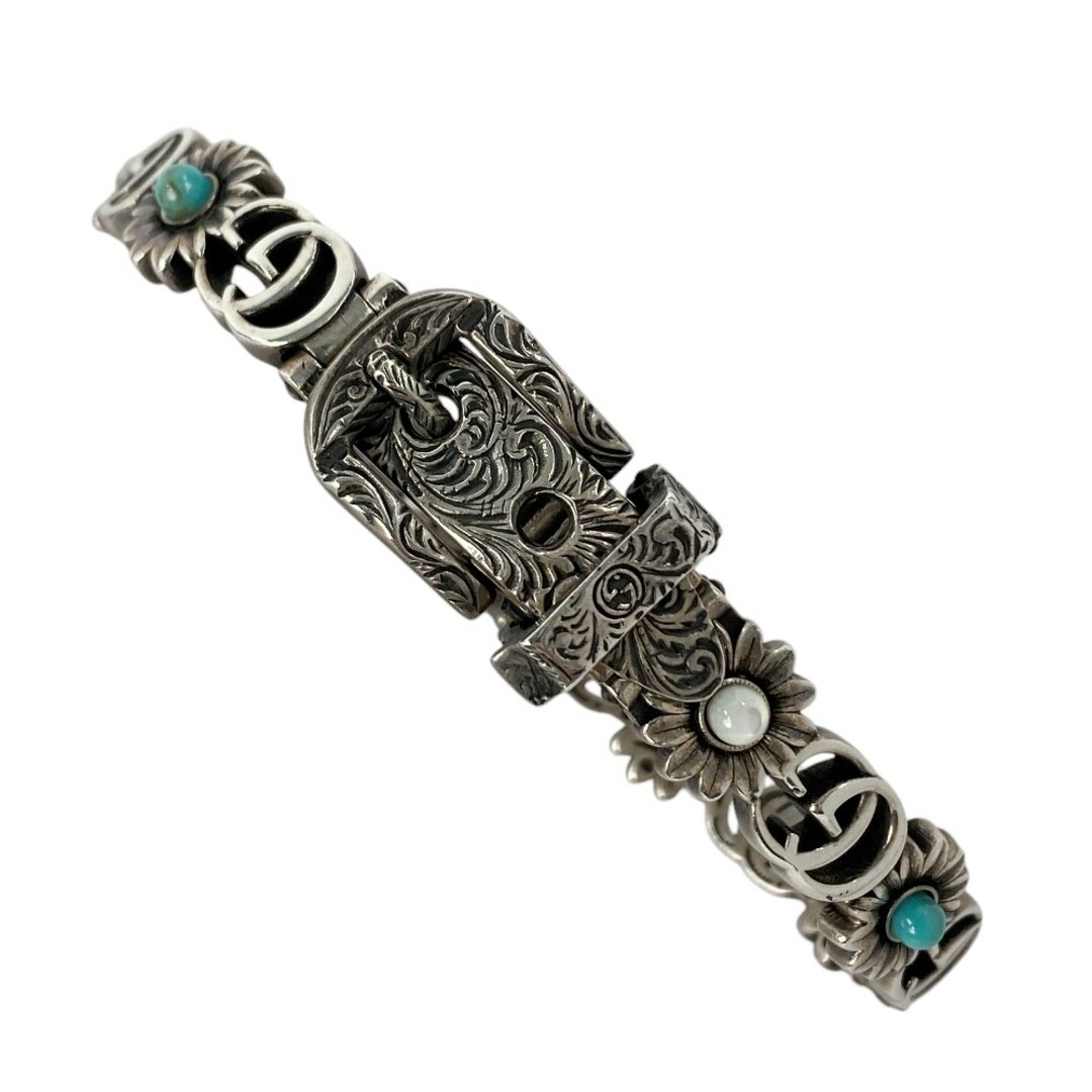 GUCCI - □新同□ グッチ フラワー ブレス ターコイズ ブレスレット