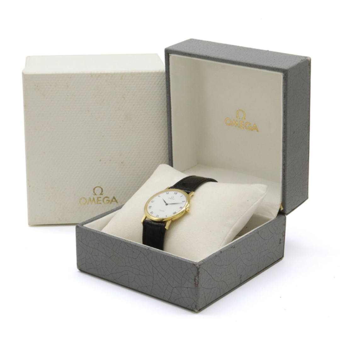 OMEGA - OMEGA オメガ デ ビル デビル K18 イエローゴールド 革ベルト