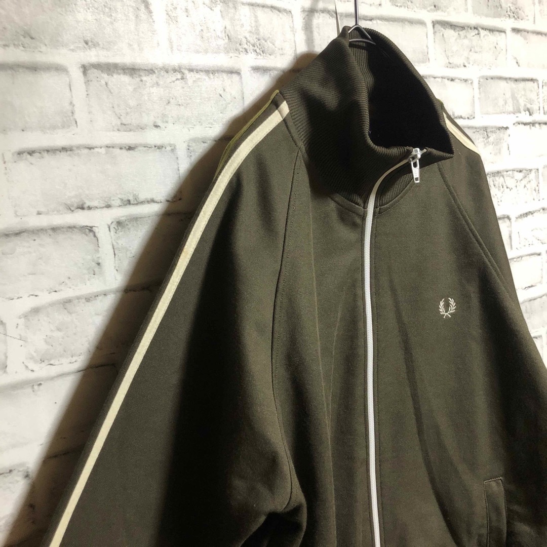 FRED PERRY - Fred Perry⭐️トラックジャケット S 刺繍月桂樹 カーキ