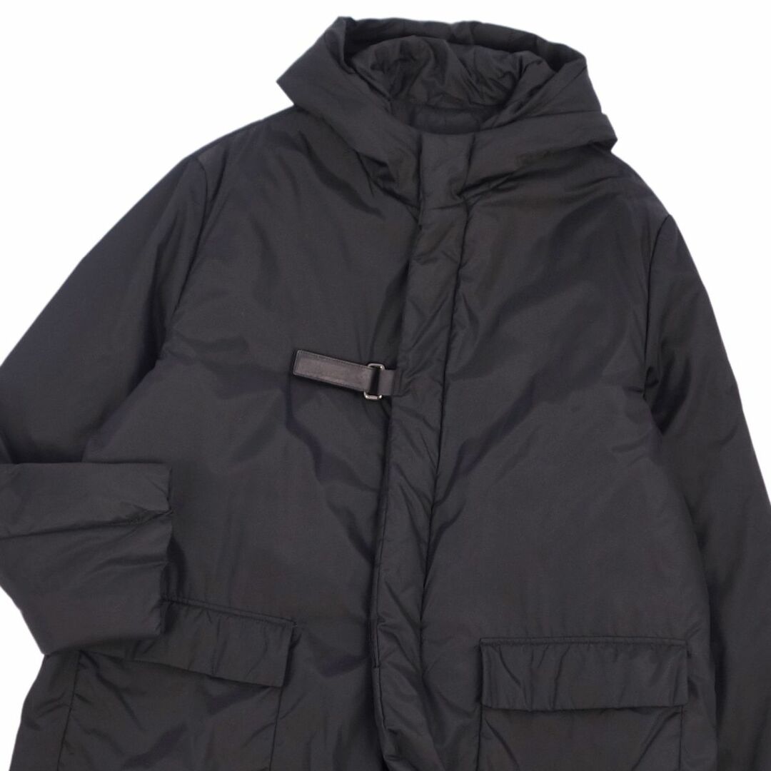 PRADA - 美品 プラダ PRADA コート ロングコート 中綿入り フード付き