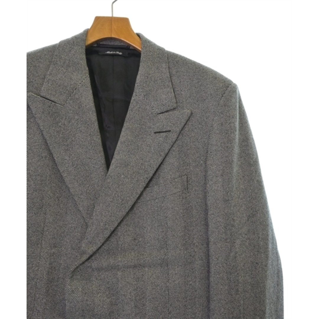 Dunhill - dunhill チェスターコート 50(XL位) グレー(ヘリンボーン