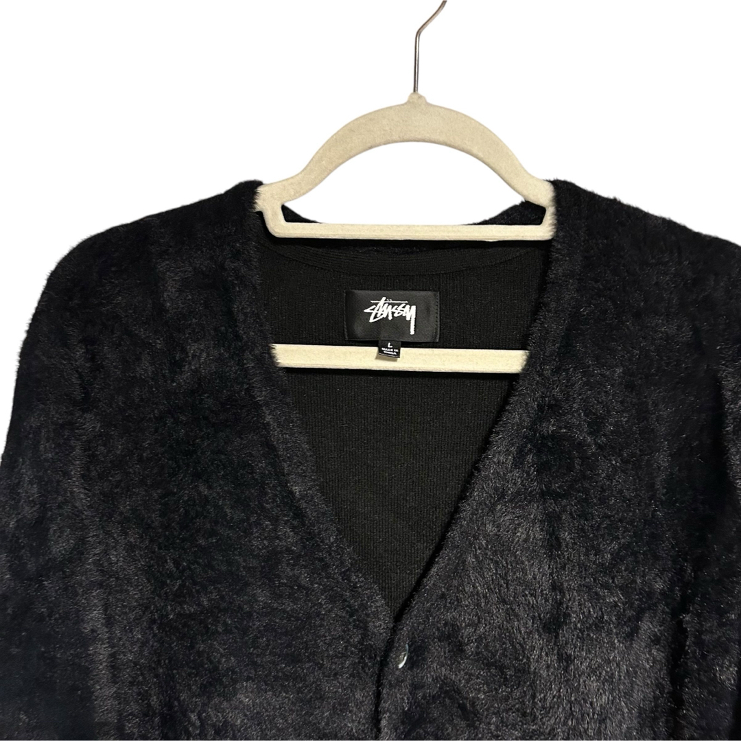 STUSSY - STUSSY SHAGGY CARDIGAN 21AW BLACKの通販 by @npan shop