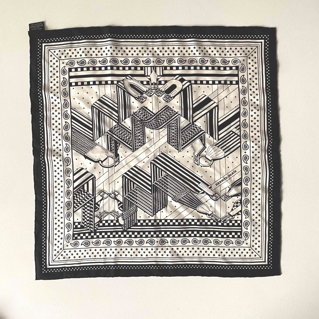 HERMES - HERMES バンダナ カレ55 スカーフエルメス シルクの通販 by