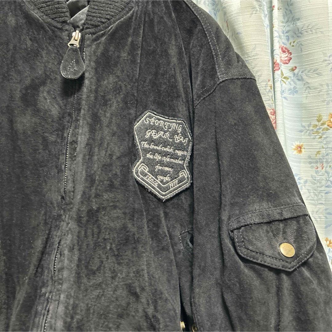 ISSEY MIYAKE - HAI SPORTING GEAR レザースウェードボンバーロゴ