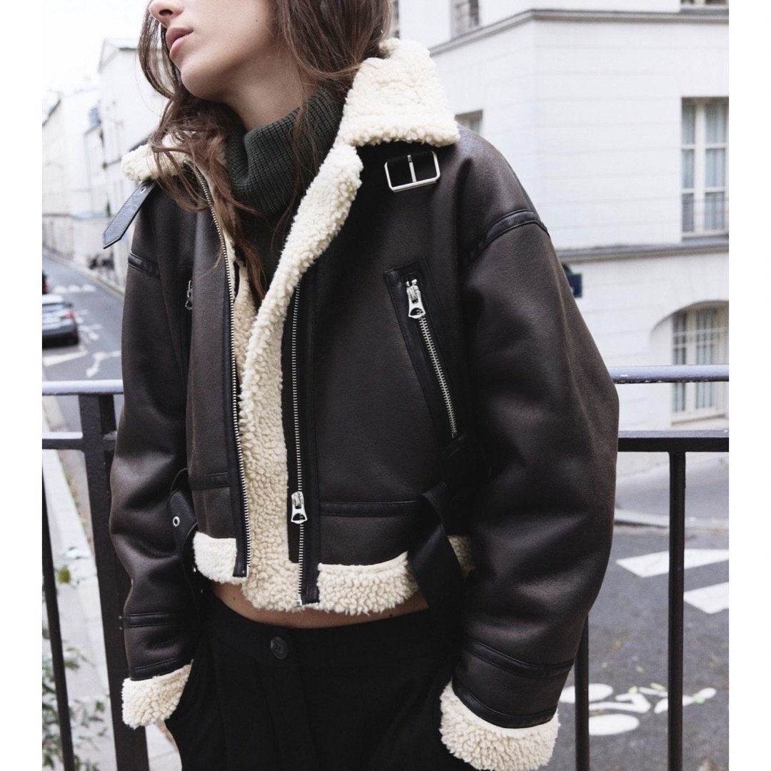 ZARA - ZARA ショート丈ダブルフェイスジャケットの通販 by 11月