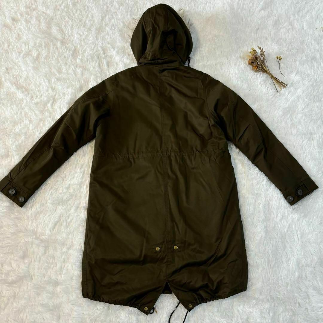IENA - イエナ モッズコート ライナー付き ラクーンファー カーキ M 38
