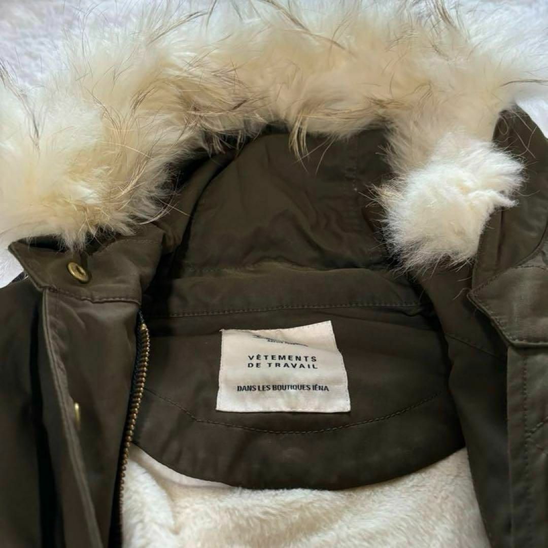 IENA - イエナ モッズコート ライナー付き ラクーンファー カーキ M 38