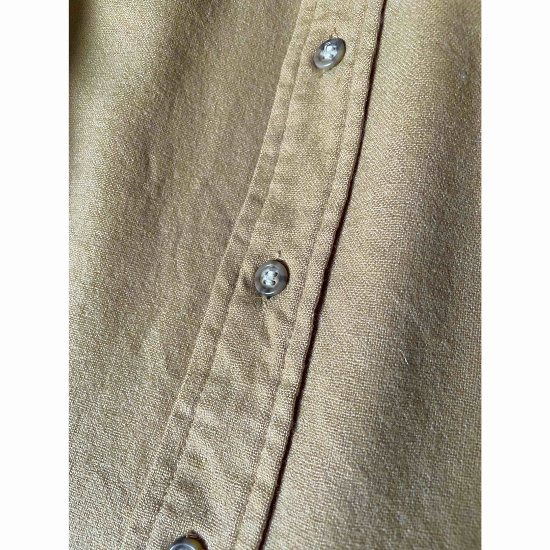 PENDLETON - 70s ペンドルトン 長袖シャツ 無地 ブラウンの通販 by