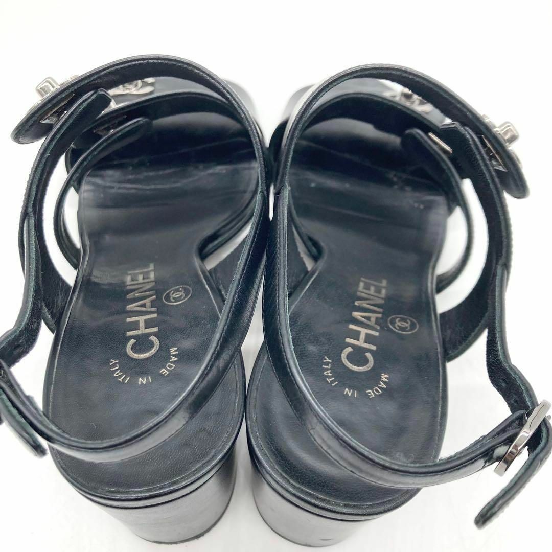 CHANEL - 【箱付き☆美品】CHANEL サンダル ターンロック ココマーク