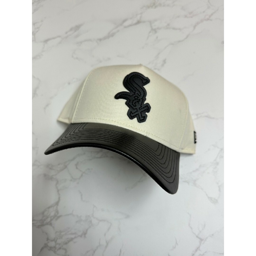 NEW ERA - Newera 9forty シカゴホワイトソックス レザーバイザー
