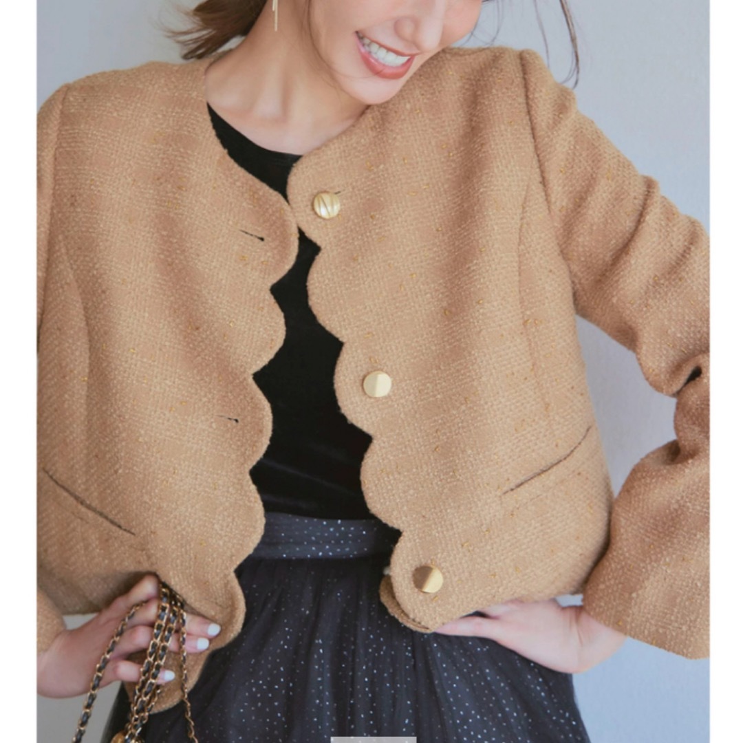 JUSGLITTY - ジャスグリッティ ☆ 美香さん コラボ 2way 釦 ツイード