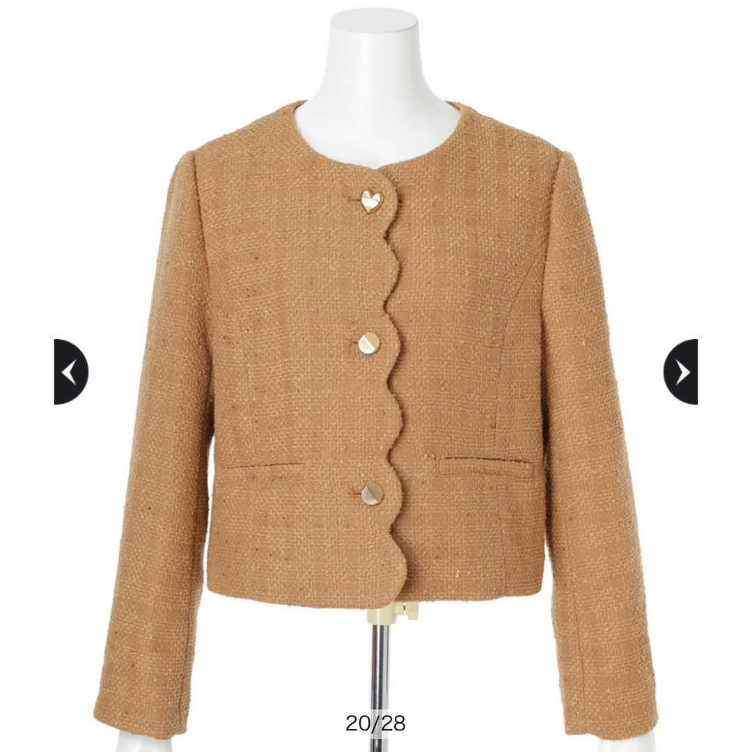 JUSGLITTY - ジャスグリッティ ☆ 美香さん コラボ 2way 釦 ツイード