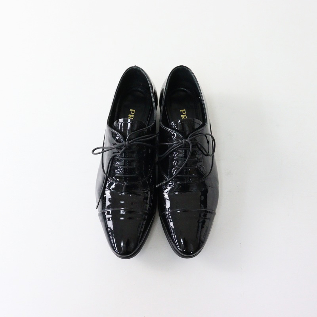 PRADA - イタリア製 プラダ PRADA エナメルレザー レースアップ ドレス
