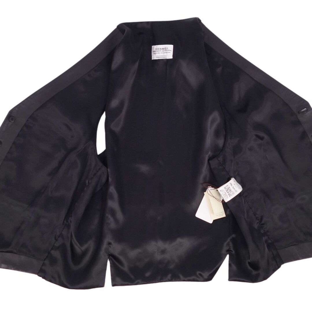 HERMES - 未使用 エルメス HERMES ベスト ジレ ラムレザー 羊革