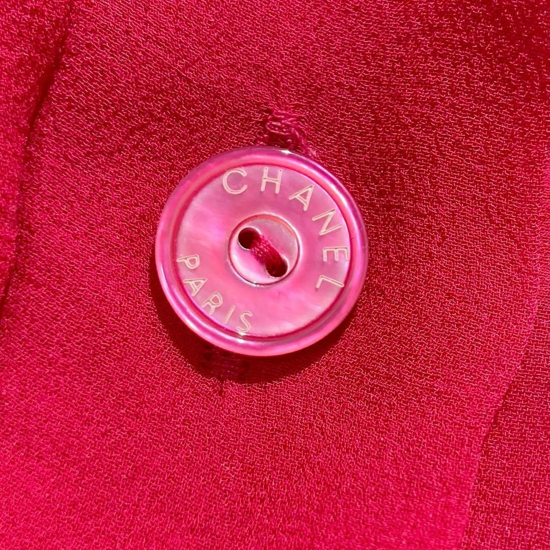 CHANEL - 【美品】CHANEL ブラウス カメリア ココマーク シルク100% 34