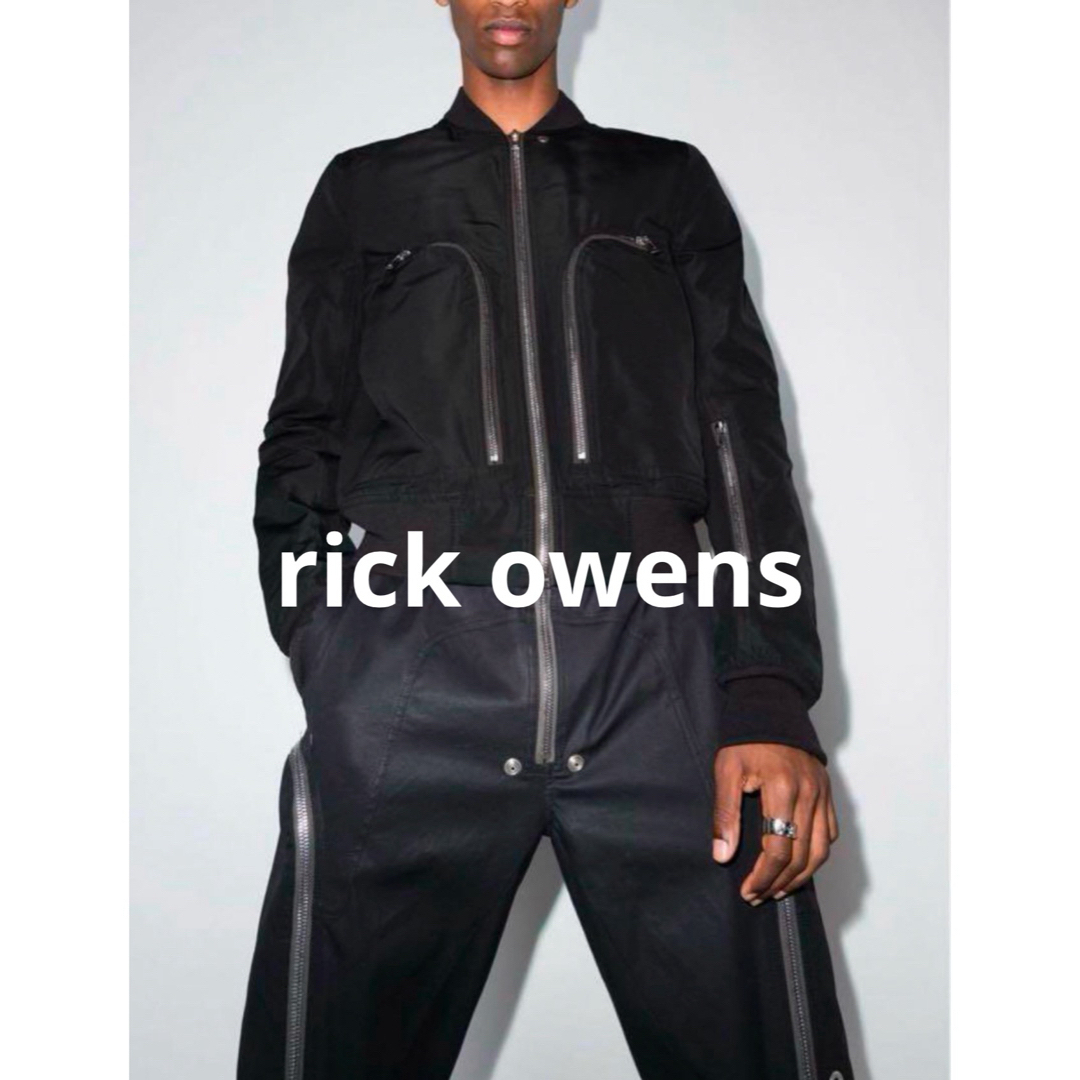 Rick Owens - 美品 rick owens bauhaus ボンバージャケット zip ma-1の