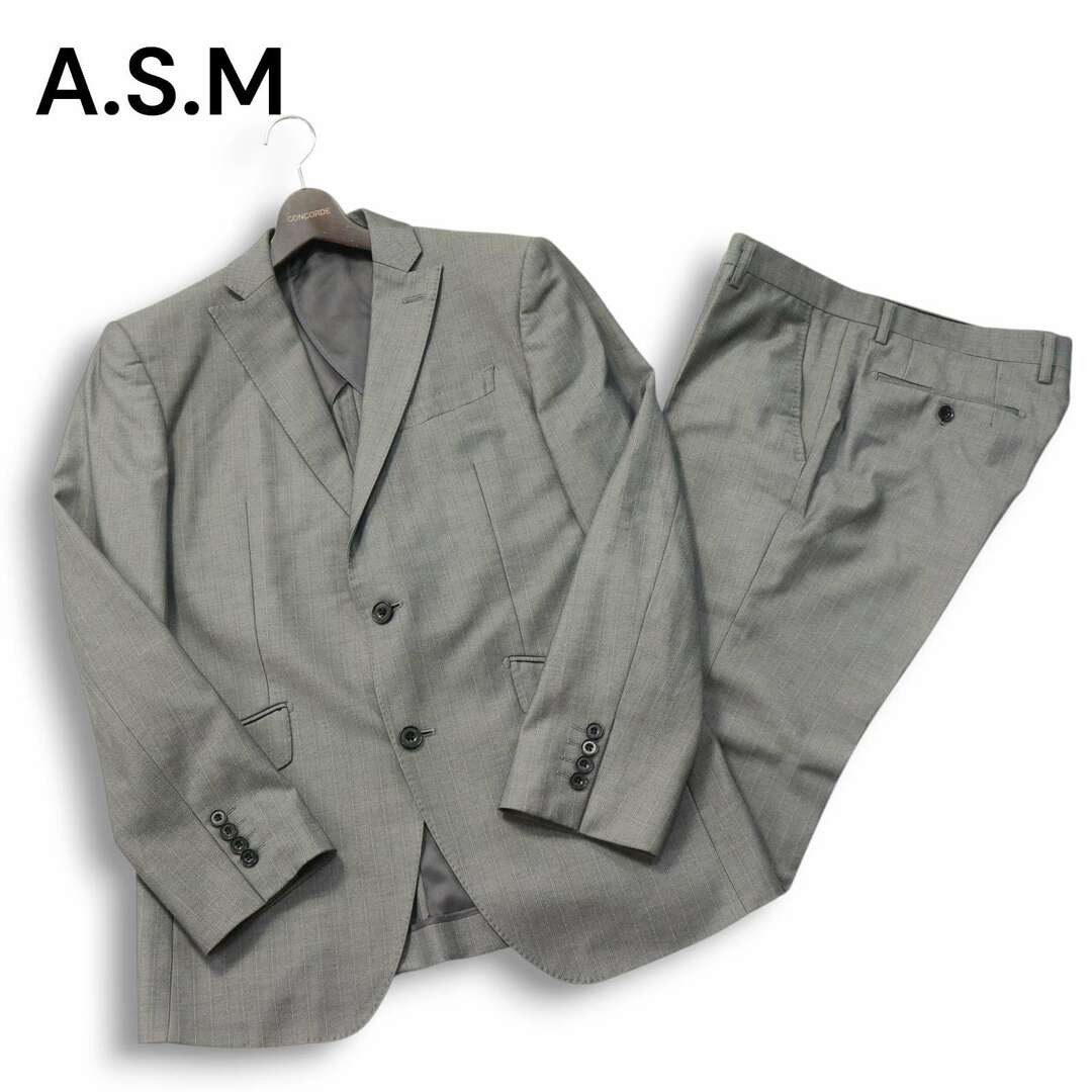 A.S.M アトリエサブ メン 通年 背抜き☆ ストライプ セットアップ