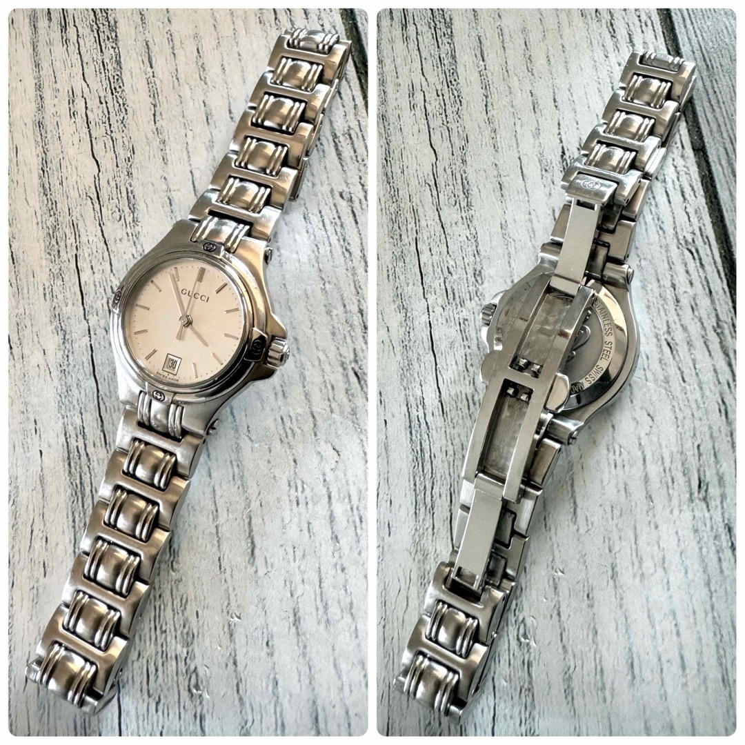 GUCCI - 【電池交換済】グッチ GUCCI 腕時計 9040L レディース