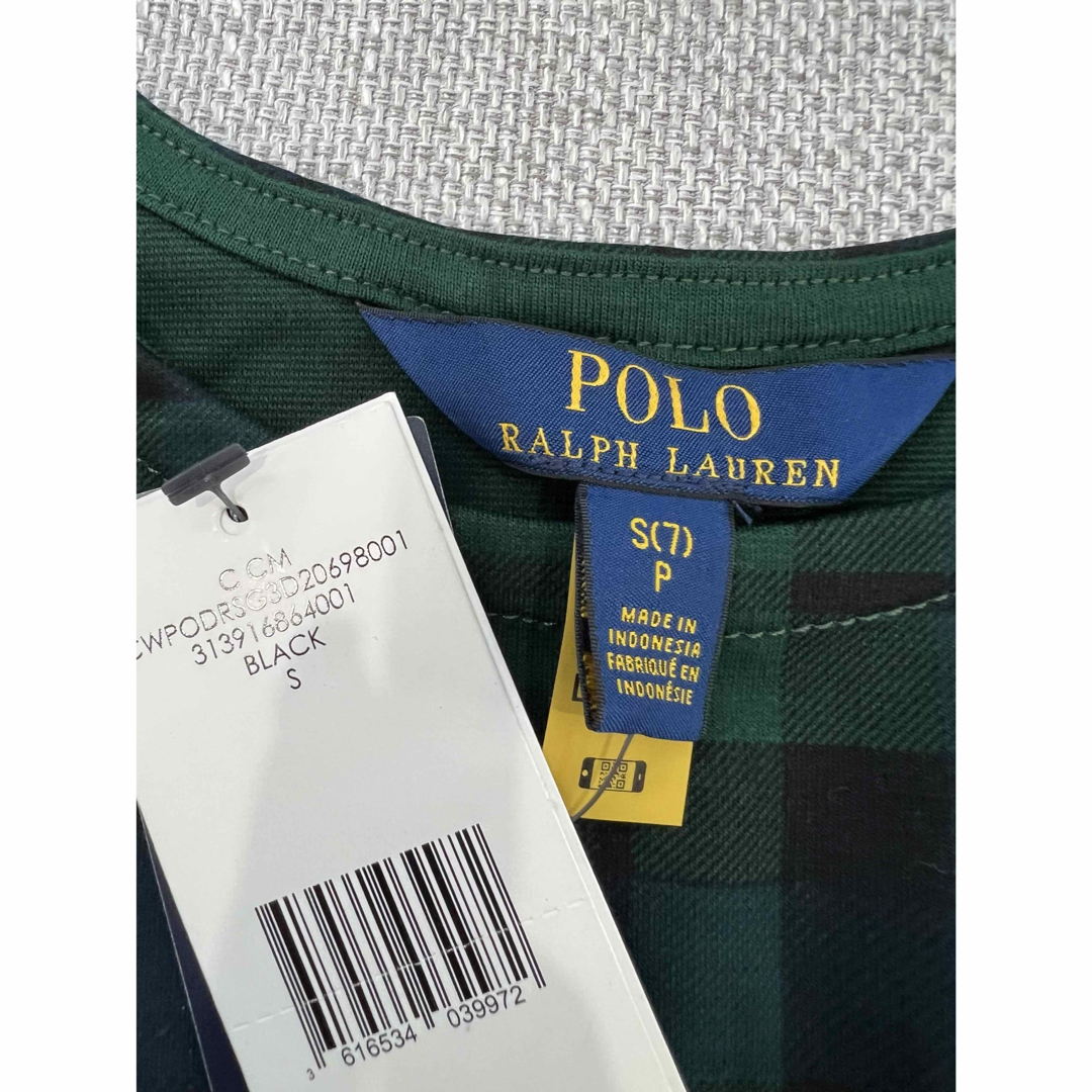 POLO RALPH LAUREN - ラルフローレン 緑×黒 ノースリーブ チェック柄