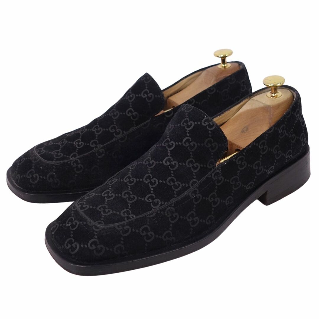 GUCCI - グッチ GUCCI ローファー モカシン GG柄 スウェードレザー