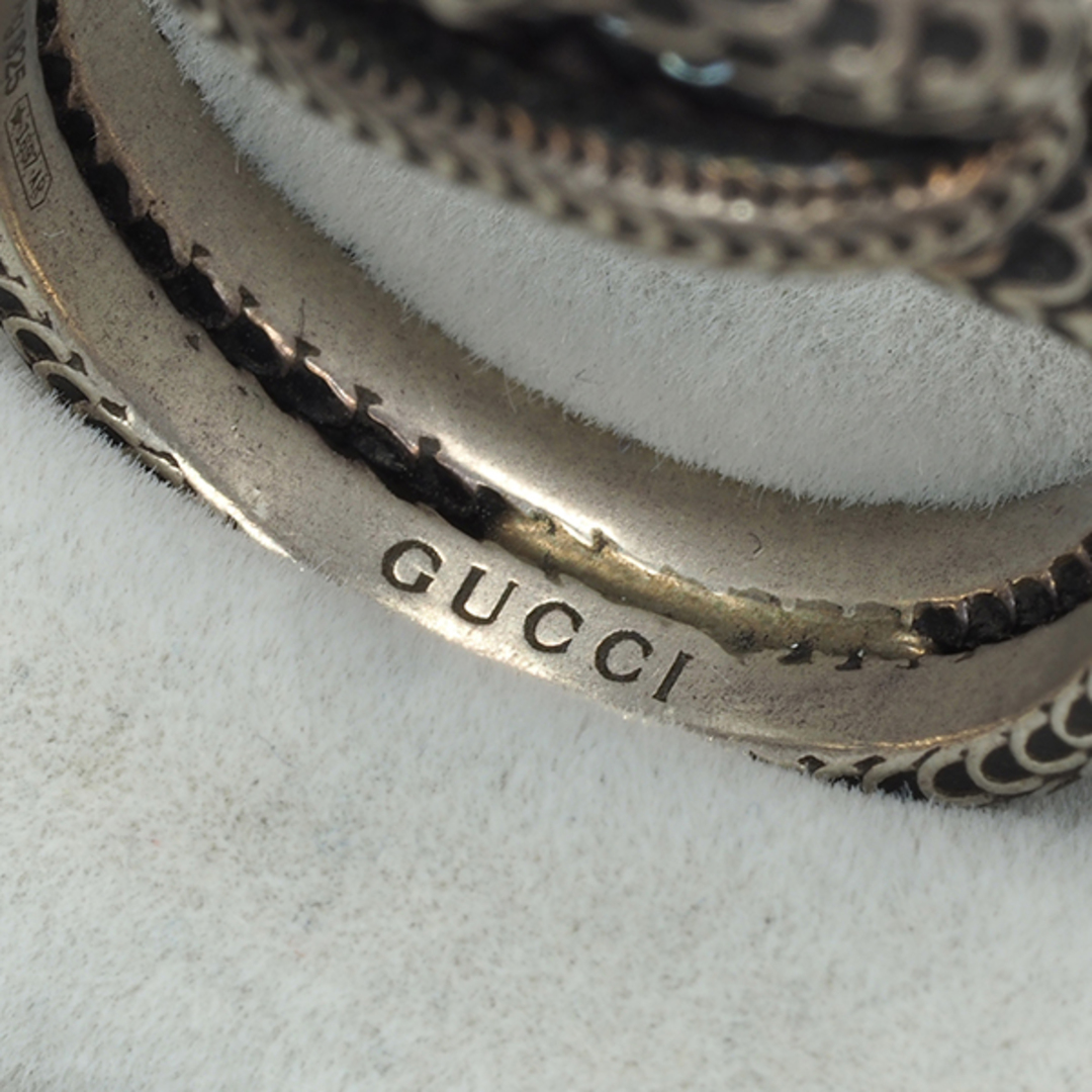 GUCCI - グッチ リング ガーデン 蛇 ヘビ アニマル 16号 シルバー 925