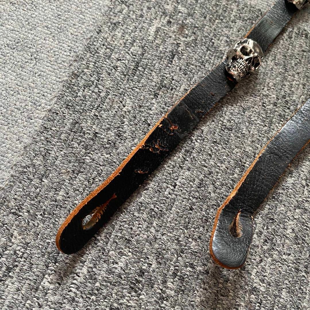 フェルナンデス hideスカルストラップMOD レザーギターストラップの