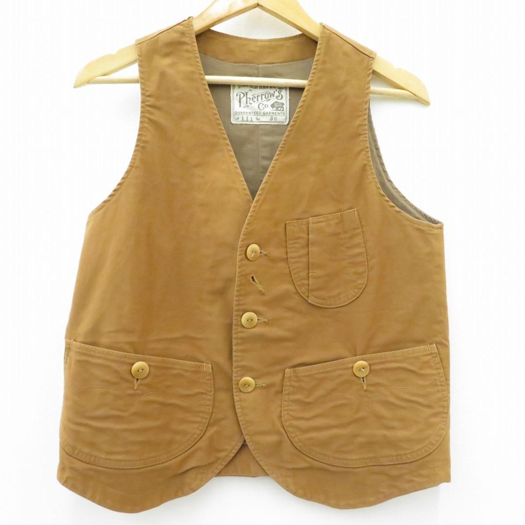 瀬戸大橋店】 中古 PHERROWS | フェローズ ベスト 111 ブラウン サイズ