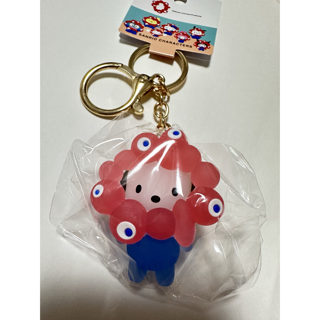 ミャクミャクサンリオ なりきり クリア キーホルダー 全キャラ