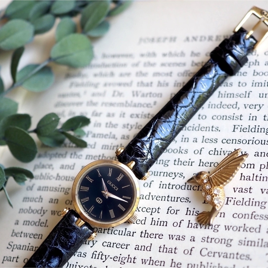 GUCCI - GUCCI✨オールドグッチ シェリーライン ブラック ヴィンテージ