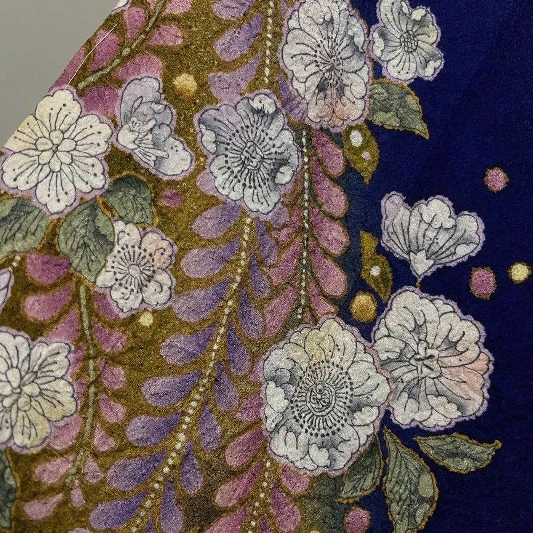 未着用 振袖 辻ヶ花 絞り 藤の花 襦袢付き 成人式 晴れ日