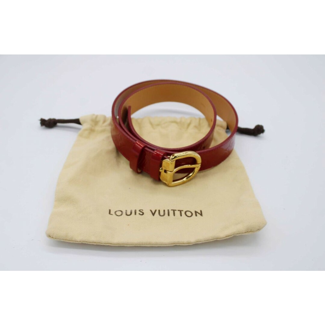 LOUIS VUITTON - ルイヴィトン ヴェルニサンチュールベルト レッド