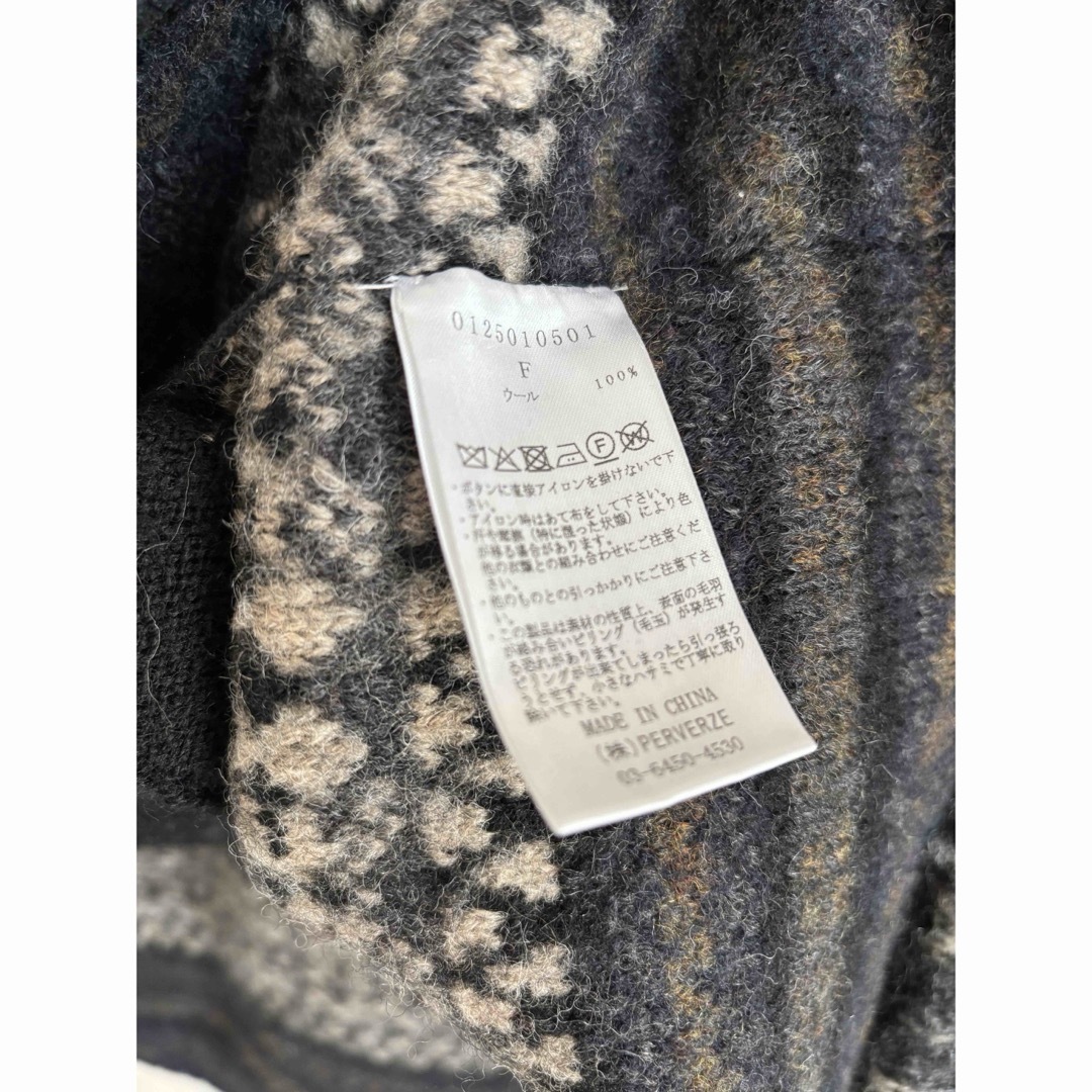 PERVERZE Blanket Border Coat パーバーズ の通販 by レク's shop｜ラクマ