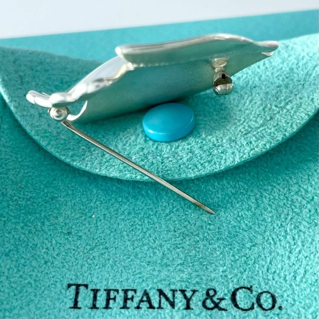 ティファニー 希少 1981 ラージ フィッシュ ブローチ シルバー RT1feの