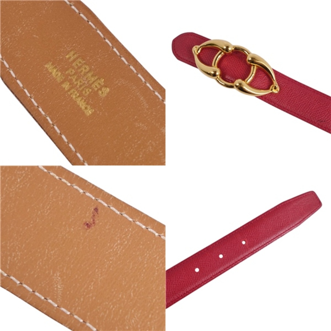 HERMES - Vintage エルメス HERMES 96年 ベルト レザーベルト バックル