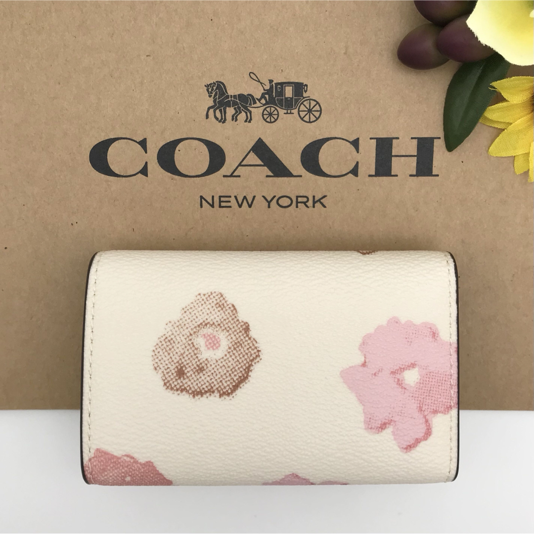 COACH - COACH 大人気！！ ファイブ リング キーケース フローラル