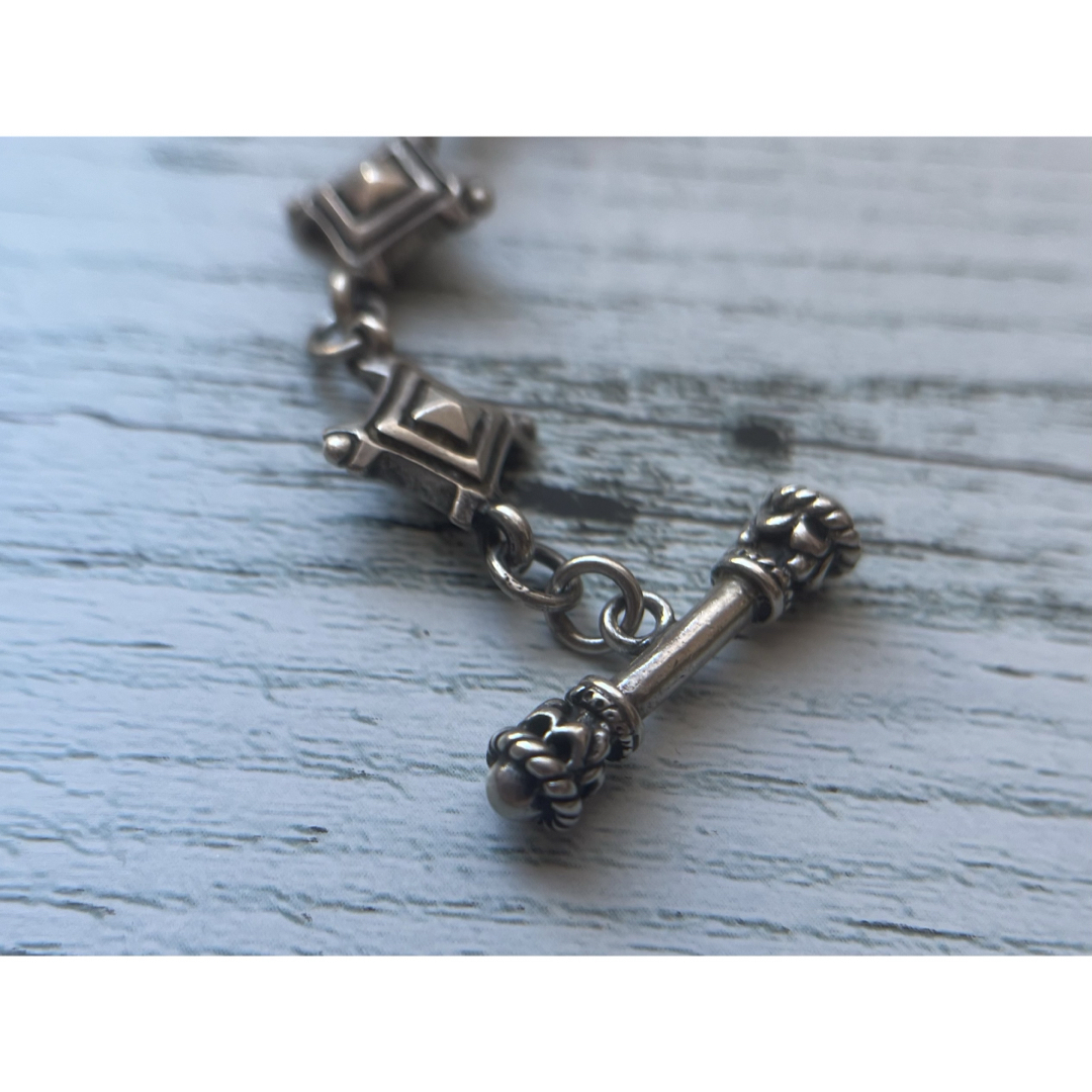 希少 スターナイツ 8リンク Tバー ブレスレット シルバー925