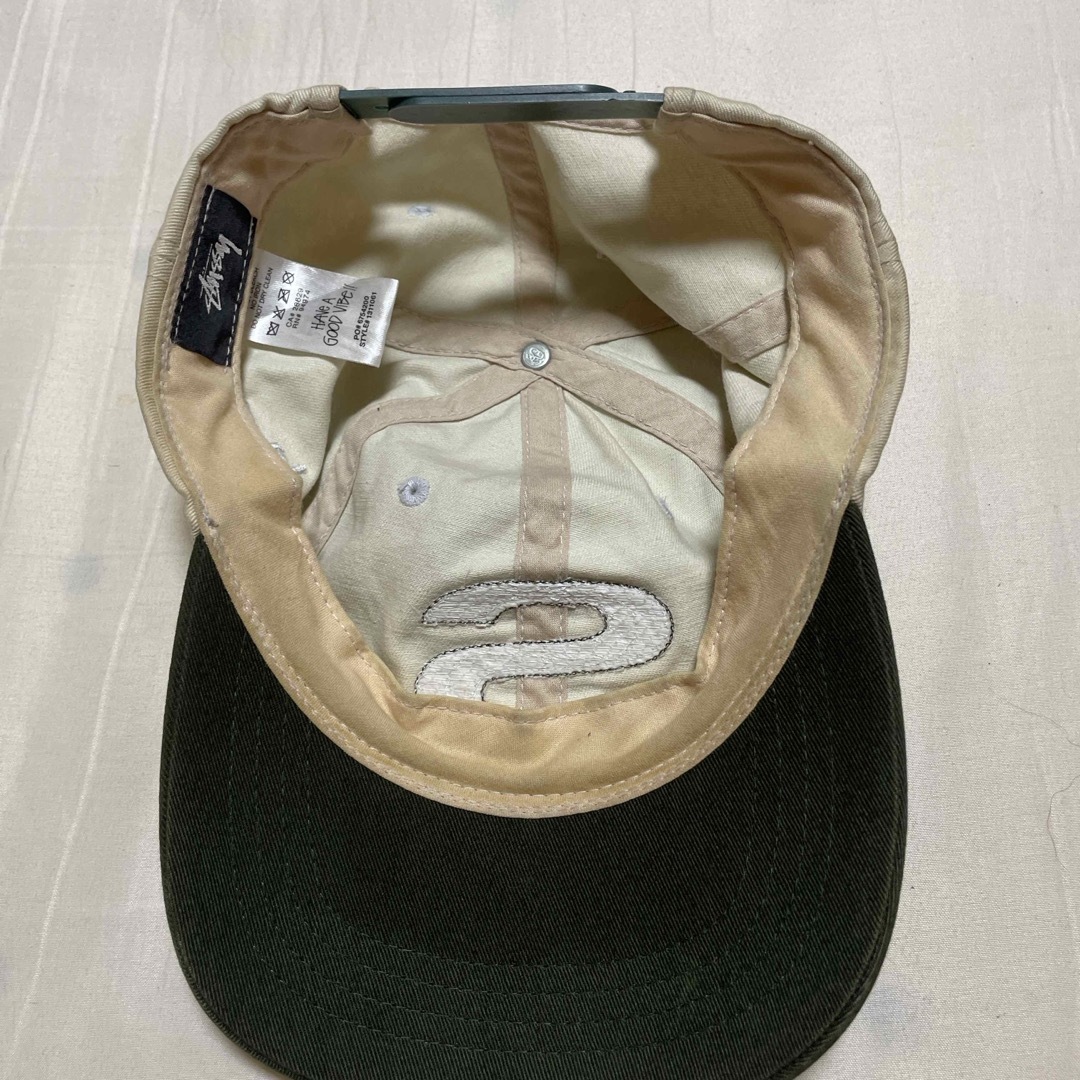 値下げ！希少！！【Stussy】キャップ ベージュ/オリーブ LA 値下げ