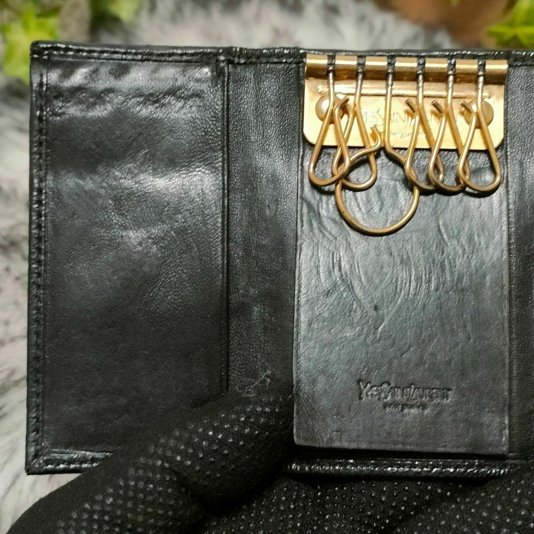 Yves Saint Laurent - 名品✨ イブサンローラン キーケース ブラック