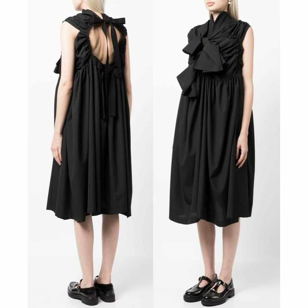 2023ss TAO タオ コムデギャルソン フリル リボンワンピースドレス 黒