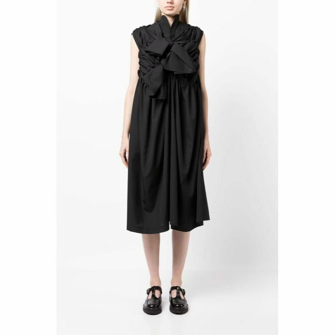 2023ss TAO タオ コムデギャルソン フリル リボンワンピースドレス 黒