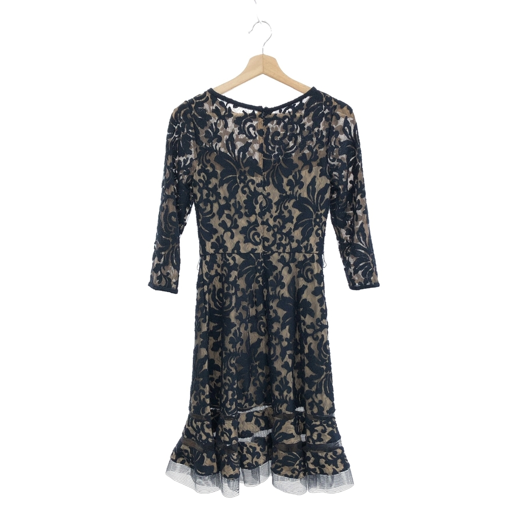 TADASHI SHOJI タダシショージ ドレスワンピース サイズ:2 ネイビー
