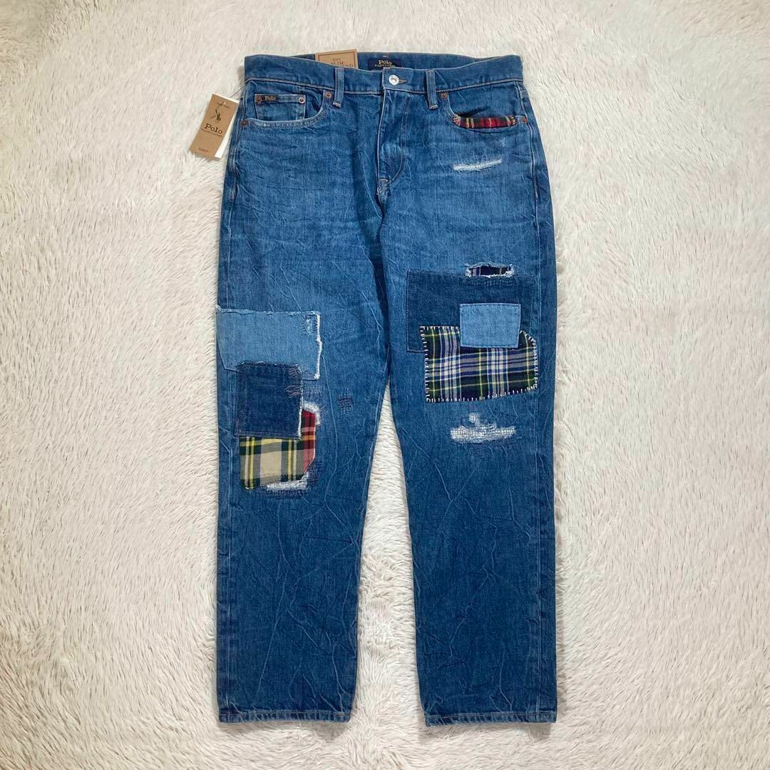 POLO RALPH LAUREN - 未使用品 ポロラルフローレン パッチワークデニム